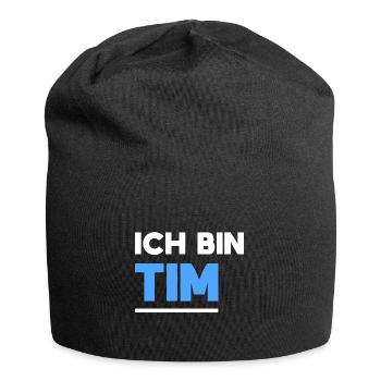 Tim Name Spruch für stolze Tims - Jersey-Beanie - Schwarz - Vorne