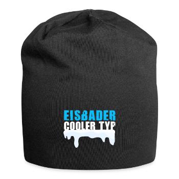 Eisbaden Eisbader cooler Typ Winterbaden - Jersey-Beanie - Schwarz - Vorne