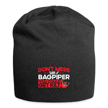 Dudelsäcke Schottische Dudelsäcke Dudelsackspieler - Jersey-Beanie - Schwarz - Vorne