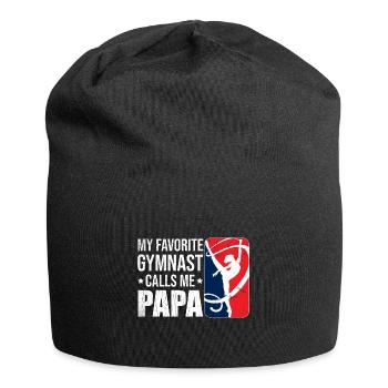 Mein Lieblingsturner Nennt Mich Papa - Jersey-Beanie - Schwarz - Vorne