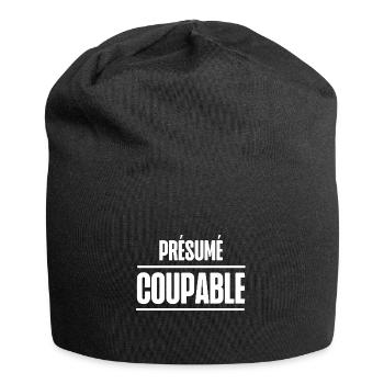 présumé coupable - Bonnet en jersey - noir - Devant