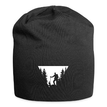 Triangle - Randonnée - (3) - Bonnet en jersey - noir - Devant