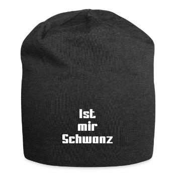 Ist mir Schwanz - Jersey-Beanie - Anthrazit - Vorne