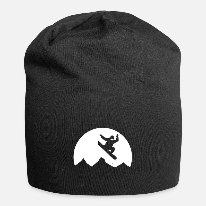 Lune - Snowboard - (3) - Bonnet en jersey - noir