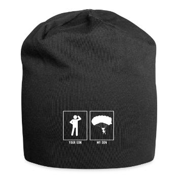 Your Son - My Son - Paragliding Sturzfl - Jersey Beanie - black - Front