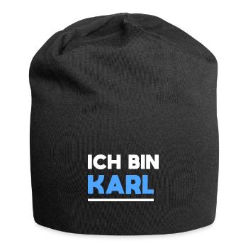 Karl Name Spruch für stolze Karls - Jersey-Beanie - Schwarz - Vorne
