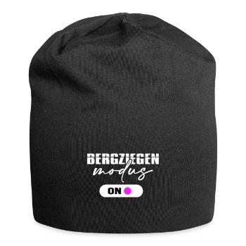 Bergziege servus Alpin Bergwanderung Hüttengaudi - Jersey-Beanie - Schwarz - Vorne