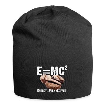 Energy = Milk x Coffee² - e=mc² - Jersey-Beanie - Schwarz - Vorne