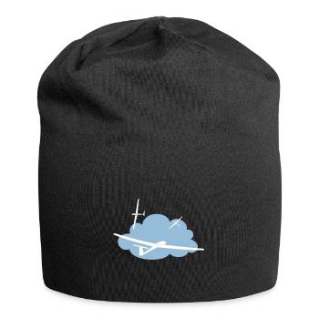 Segelflugzeuge in der Thermik - Segelflieger - Jersey-Beanie - Schwarz - Vorne