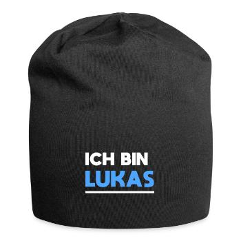 Lukas Name Spruch für stolze Lukas - Jersey-Beanie - Schwarz - Vorne