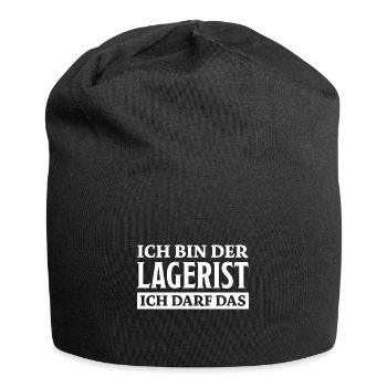 Lagerist Spruch Logistik Lustige Lagerist Geschenk - Jersey-Beanie - Schwarz - Vorne