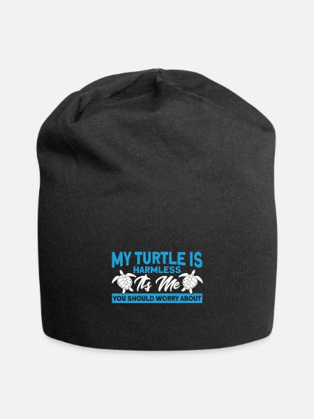 Meeresschildkröten Schildkrötenhaltung Meeresschil - Jersey-Beanie - Schwarz