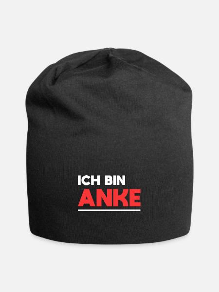 Anke Name Spruch für stolze Ankes - Jersey-Beanie - Schwarz