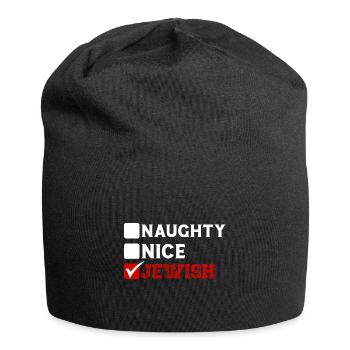 Chanukka Hanukka Hanukkah - Jersey-Beanie - Schwarz - Vorne