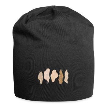 Les corps sont de belle couleur blanche - Bonnet en jersey - noir - Devant