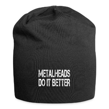 Metalheads Do It Better Lustig Metal Metalhead - Jersey-Beanie - Schwarz - Vorne