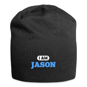 Jason Name Spruch für stolze Jasons - Jersey-Beanie - Schwarz - Vorne