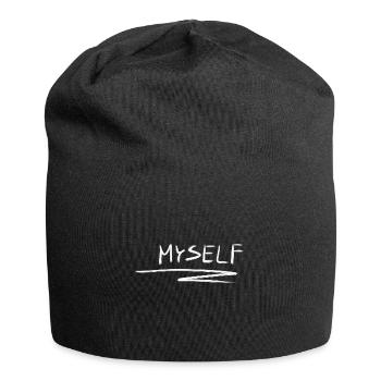 ich mich selbstliebe linie - Jersey-Beanie - Schwarz - Vorne
