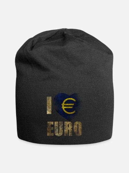 EURO J’aime l’euro - Bonnet en jersey - noir