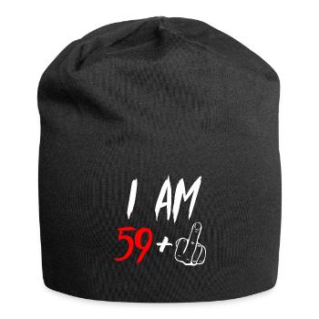 60. Geburtstag 60 Jahre Geburtstag 59+1 Geschenk - Jersey-Beanie - Schwarz - Vorne