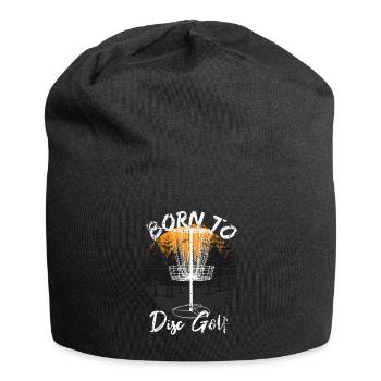 Disc Golf Frisbee Geschenk - Jersey-Beanie - Schwarz - Vorne