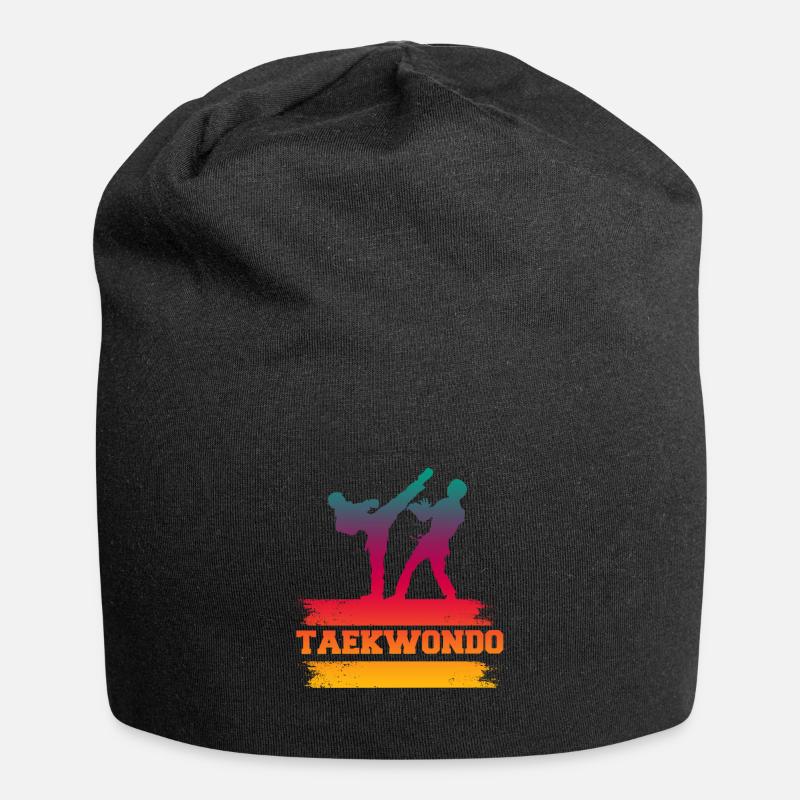 Taekwondo - Bonnet en jersey - noir