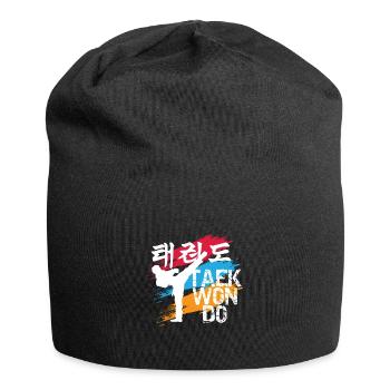 Taekwondo Kampfkunst Kampfsport - Jersey-Beanie - Schwarz - Vorne