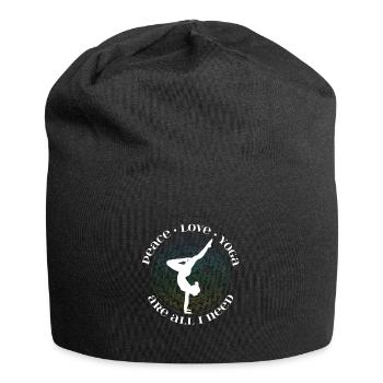 Yoga Hobby Sport Gift - Jersey Beanie - black - Front