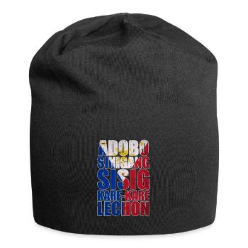 Philippinen Küche - Jersey-Beanie - Schwarz - Vorne