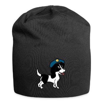 Dog Police Dog Dogs Guard Dog Pets Police - Jersey Beanie - black - Front