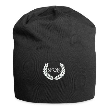 SPQR dessins pour Hommes | Empire romain - Bonnet en jersey - noir - Devant