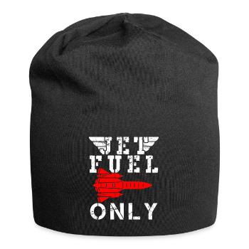 Jet Fighter Pilot Air Force Aircraft - Jersey-Beanie - Schwarz - Vorne