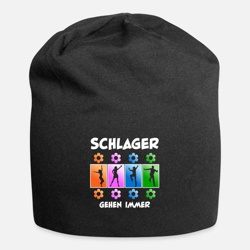 Schlager - Jersey-Beanie - Schwarz