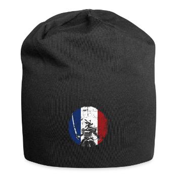 Samurai France guerrier - Bonnet en jersey - noir - Devant