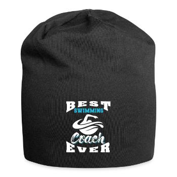 Nager natation amateur de sport - Bonnet en jersey - noir - Devant