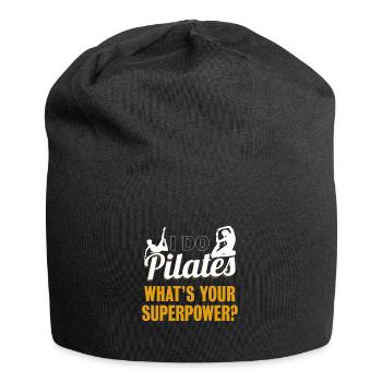i Pilates Funny Pilates Exercise Workout Gift - Bonnet en jersey - noir - Devant