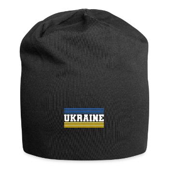 Ukraine - Jersey-Beanie - Schwarz - Vorne
