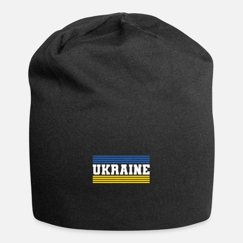 Ukraine - Bonnet en jersey - noir