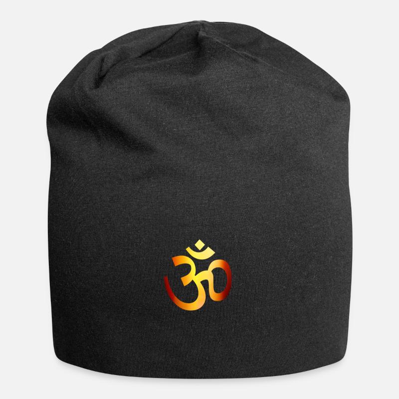 Buddha Om Zen Bouddhisme Signe bouddhiste - Bonnet en jersey - noir