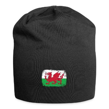 Wales Patriot - Jersey-Beanie - Schwarz - Vorne