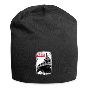 Paris - Jersey-Beanie - Schwarz - Vorne