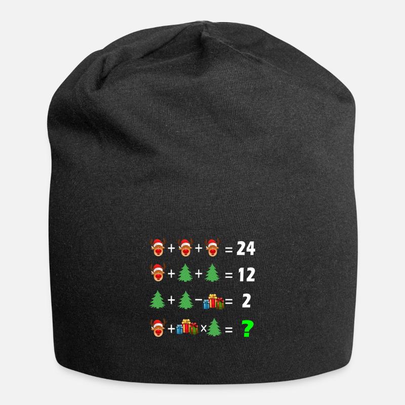 Professeur de mathématiques - Bonnet en jersey - noir
