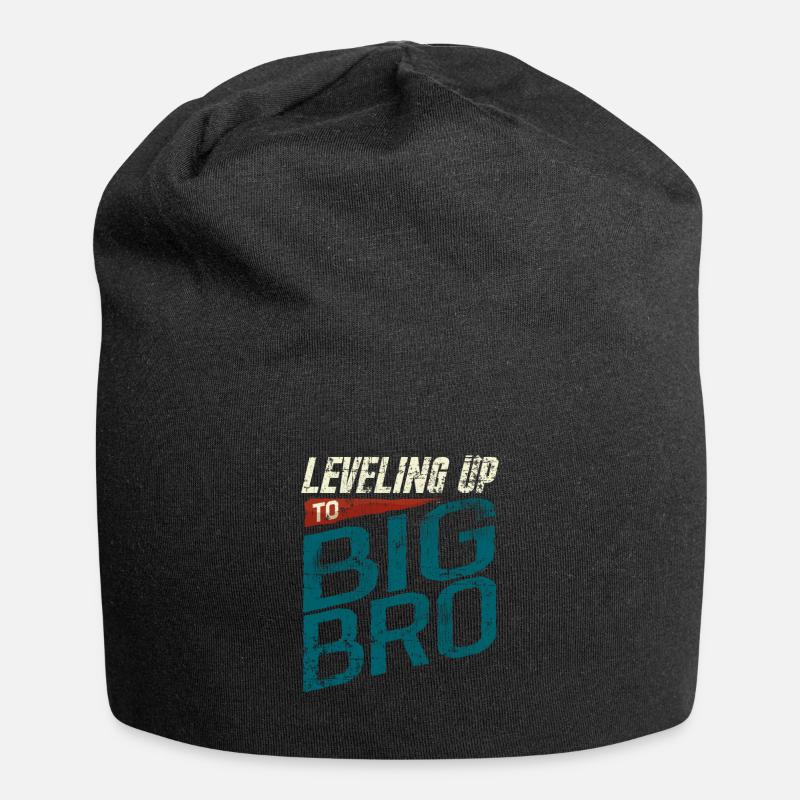 Großer Bruder - Jersey-Beanie - Schwarz