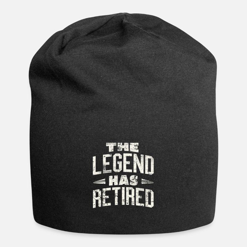 Rentner - Jersey-Beanie - Schwarz