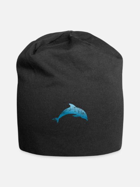 Delfin - Jersey-Beanie - Schwarz