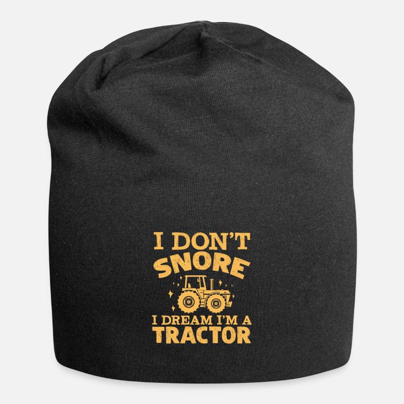 Traktor - Jersey-Beanie - Schwarz