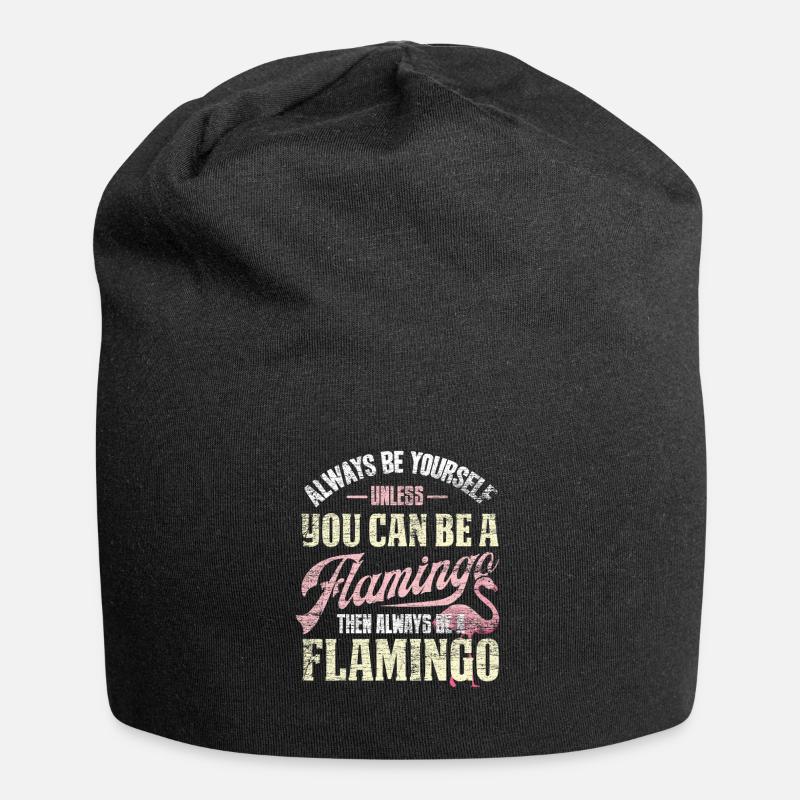 flamingo - Jersey Beanie - black