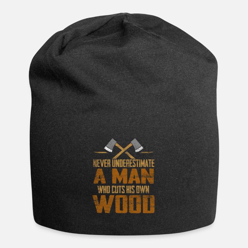 Holzfäller - Jersey-Beanie - Schwarz