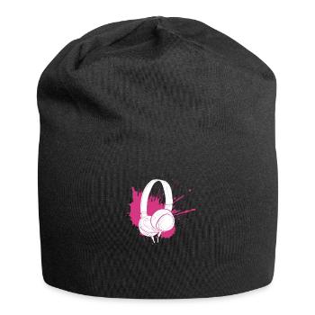 musique - Bonnet en jersey - noir - Devant