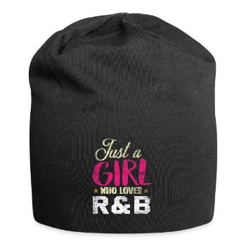 R & B music girl - Jersey Beanie - black - Front